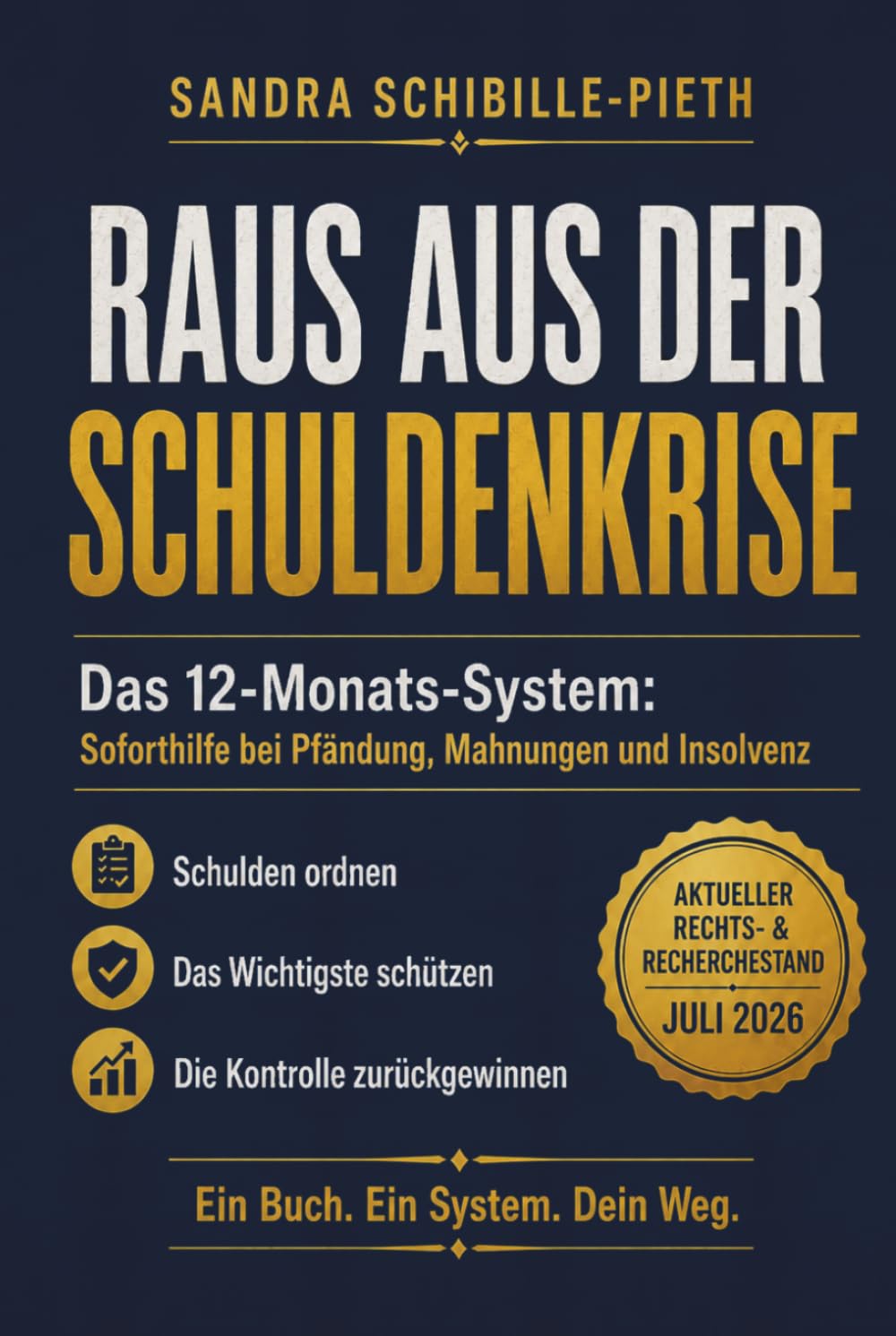 Raus aus der Schuldenkrise: Das 12-Monats-System: Soforthilfe bei Pfändung, Mahnungen und Insolvenz (German Edition)