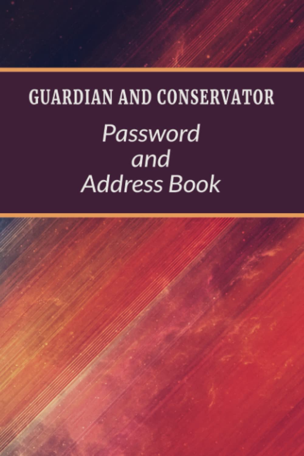 ler totalmente Guardian and Conservator Password and Address Book: 6 x 9 inches - 120 pages - With Categories - Geometric Multi Color Design