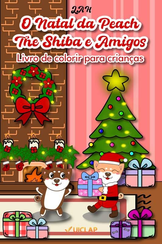 O Natal da Peach The Shiba e Amigos: Livro de colorir para crianças baixar o livro de graça