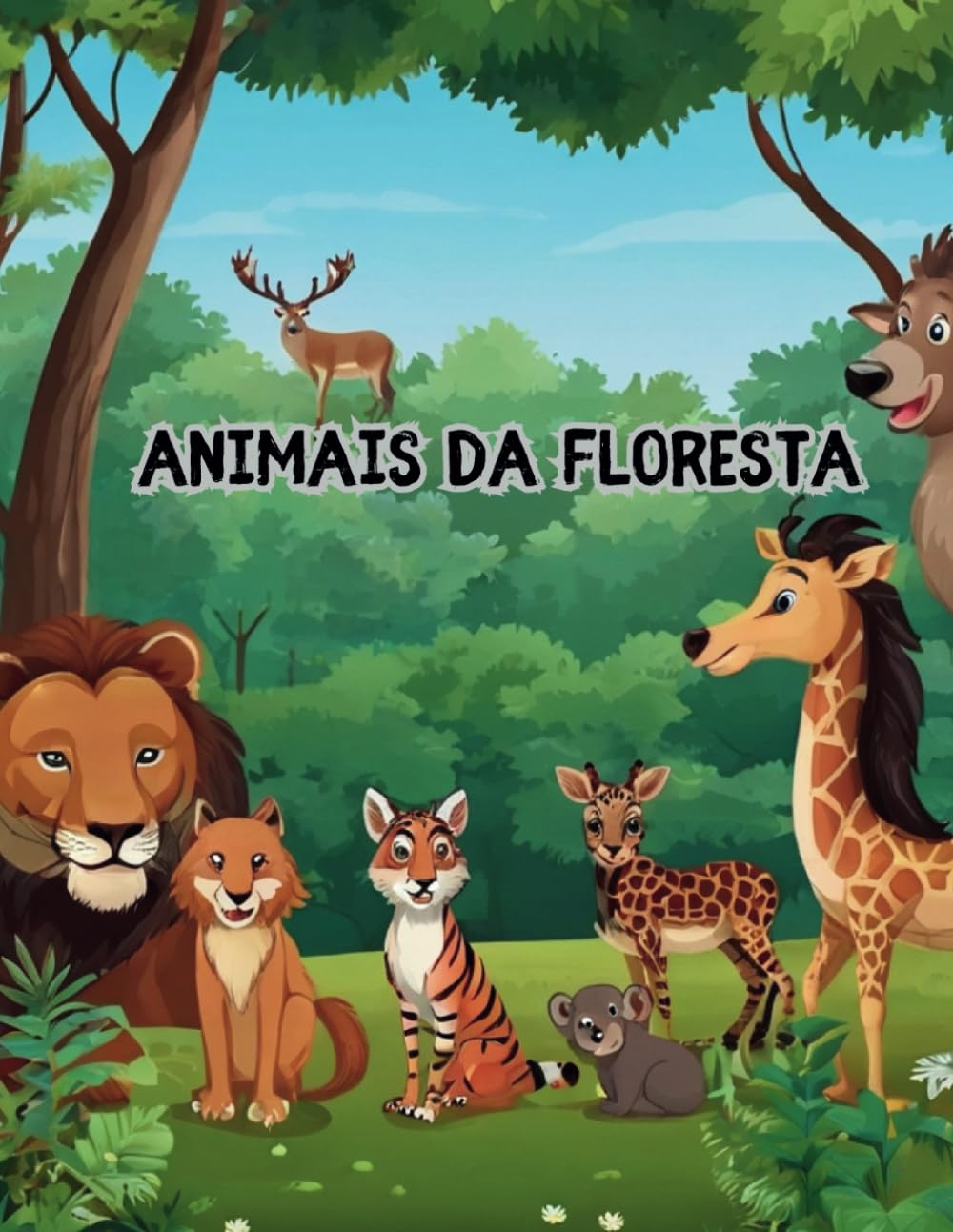 ler totalmente ANIMAIS DA FLORESTA: ANIMAIS DA FLORESTA PARA COLORIR (Portuguese Edition)