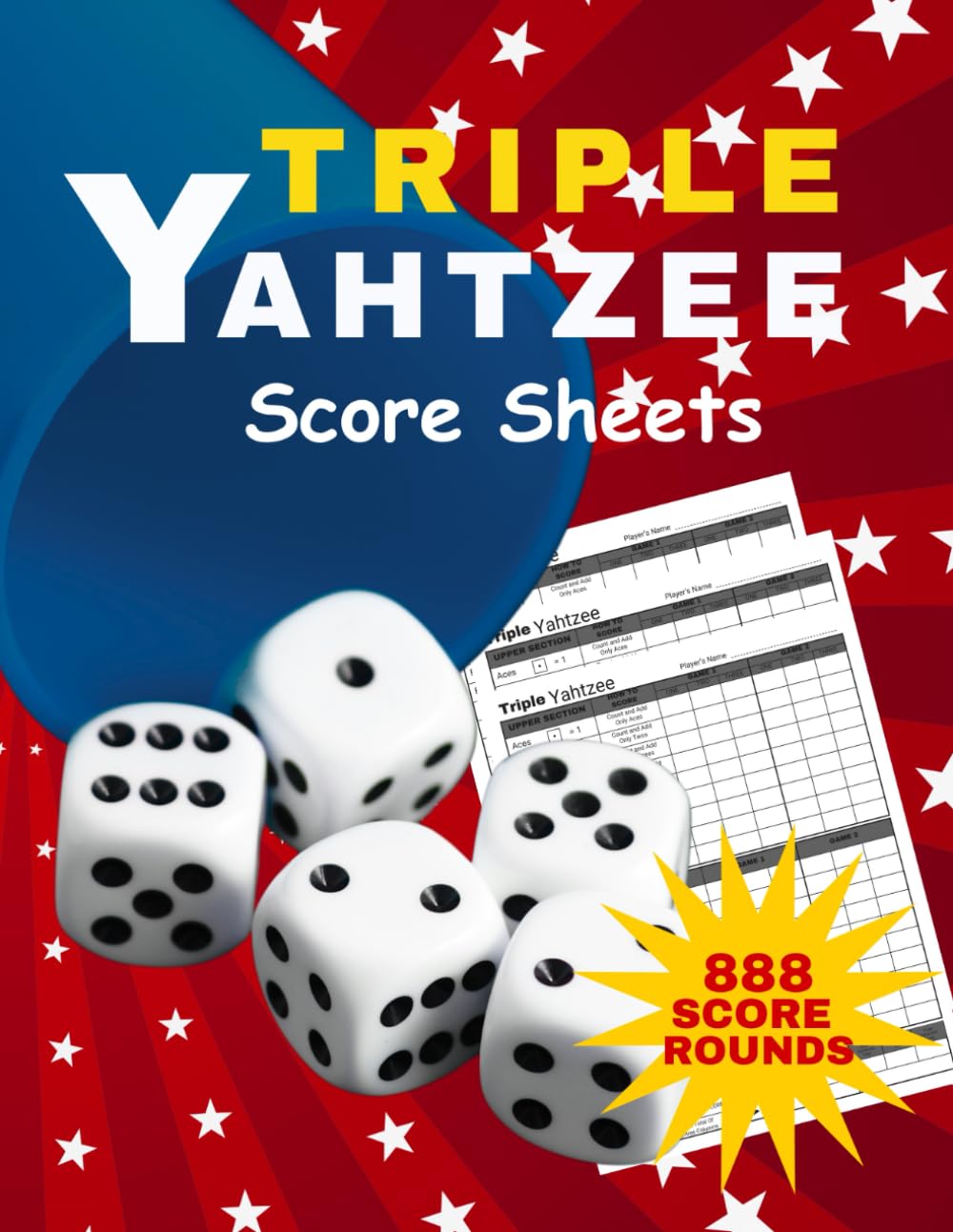 Triple Yahtzee Score Sheets for Game Night – Large Format, Clear Layout: Perfect for Family Game Nights and Tournaments baixar o livro de graça