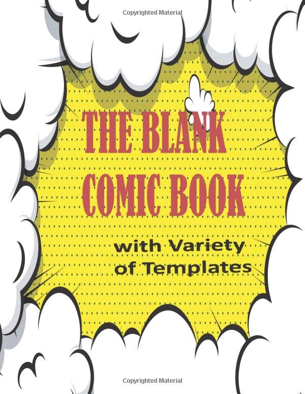 ler totalmente The Blank Comic Book Notebook: A Large 8.5" x 11" Notebook and Sketchbook for Kids and Adults to Unleash Creativity- Variety of Templates - More than 100 Blank Pages For Comic Book Drawing