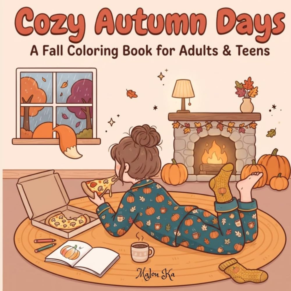 capítulo por capítulo baixar Cozy Autumn Days: A Fall Coloring Book for Adults & Teens