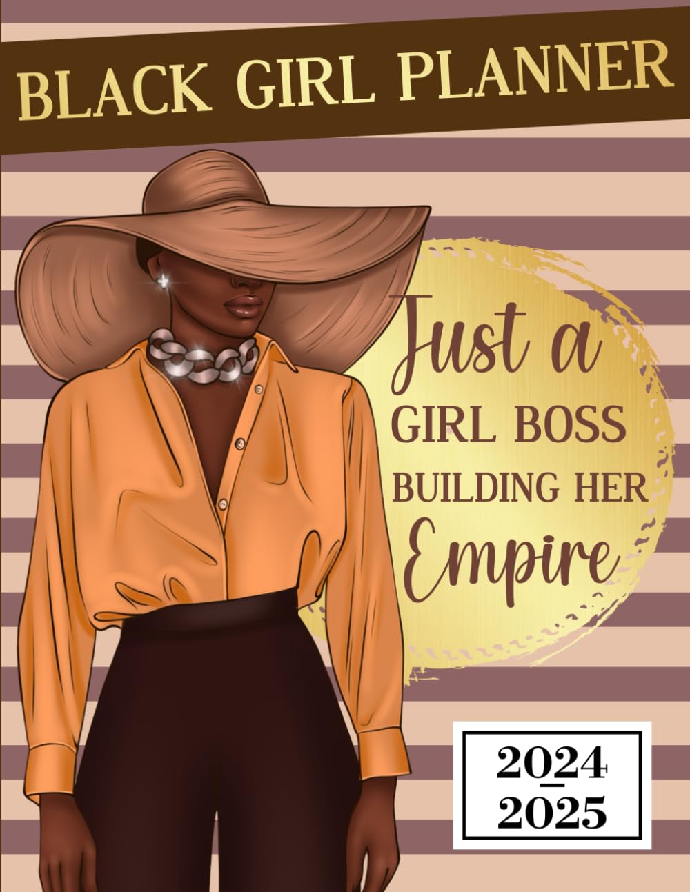 2024-2025 Just a Girl Boss Building Her Empire: 2 Year Weekly Planner for Black Woman | Organizer with Holidays and Inspirational Quotes | Large Size 8.5" x 11" baixar livro de graça