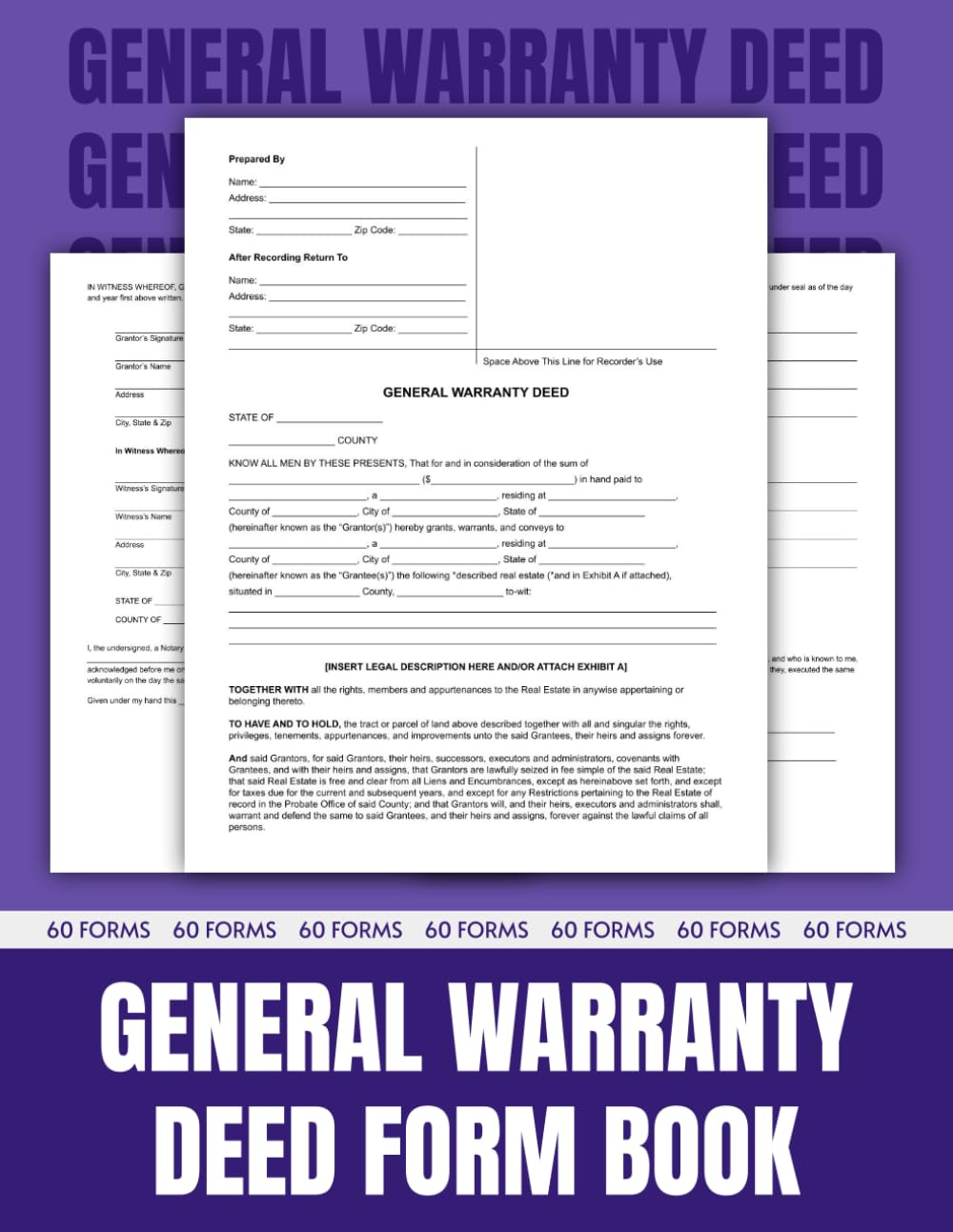 ler totalmente General Warranty Deed Forms Book: Step-by-Step Instructions, Customizable Templates, and Legal Compliance for Secure Property Transfers.
