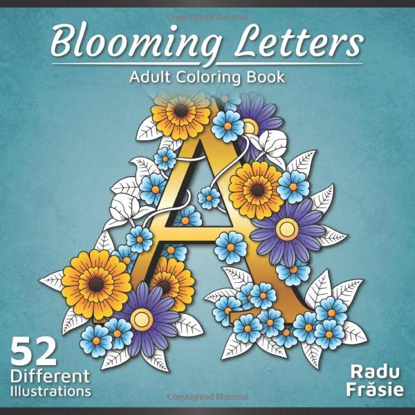 Blooming Letters: Adult Coloring Book baixar livro de graça