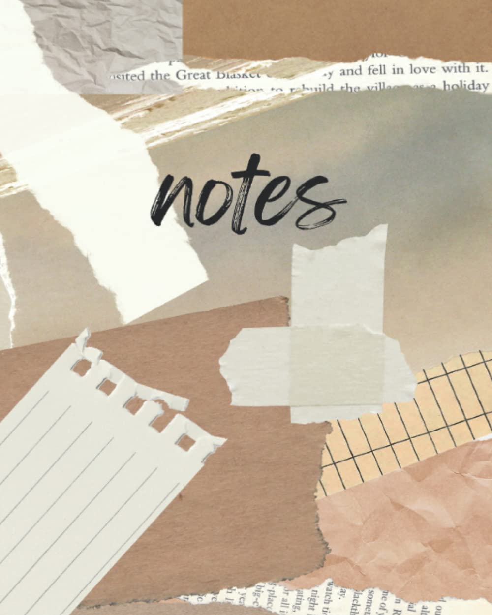 ler totalmente Notes Journal | Trendy cute collage style notebook | Ruled/lined paper