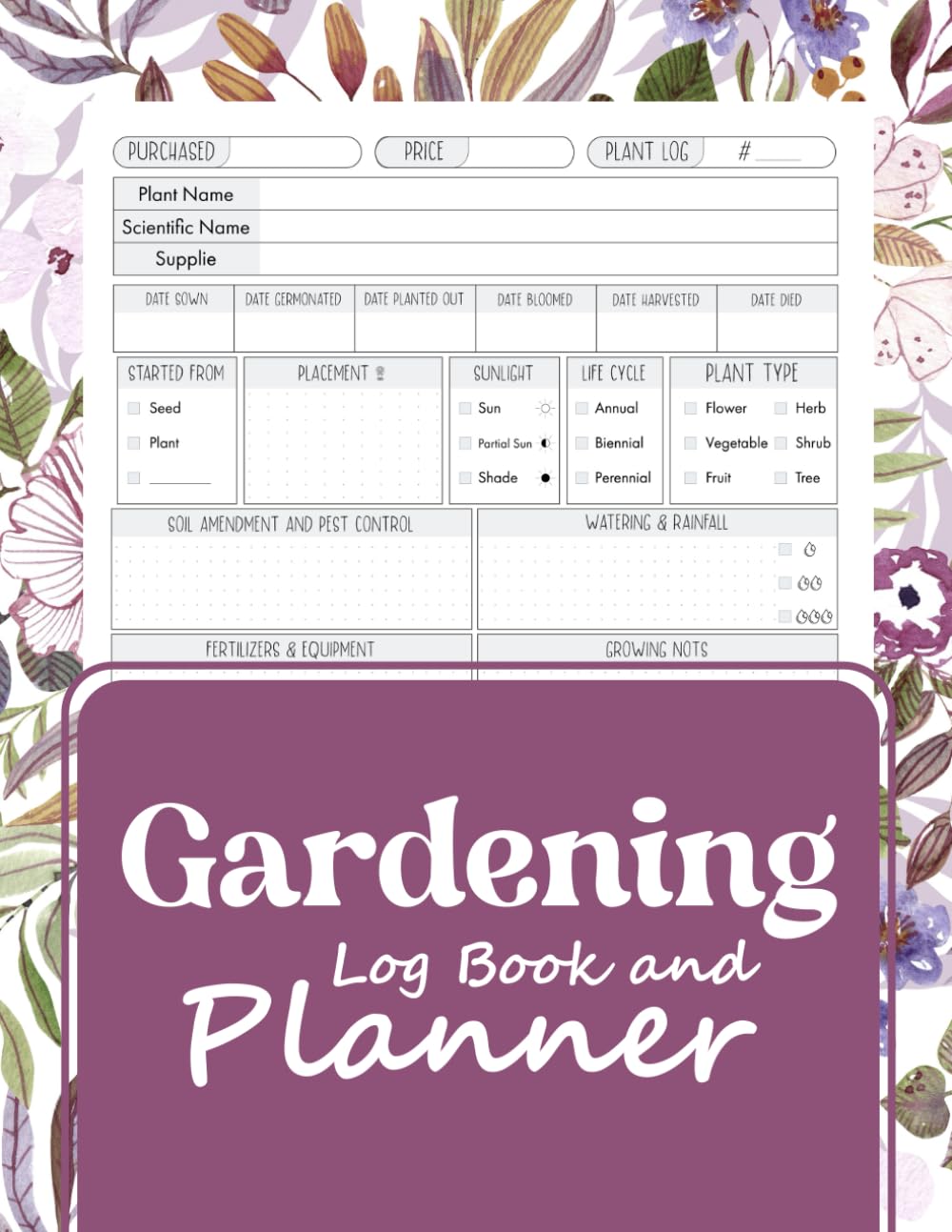 Gardening Log Book and Planner: Simple Monthly Garden Journal for Tracking Plants, Tasks & Harvests baixar livro de graça