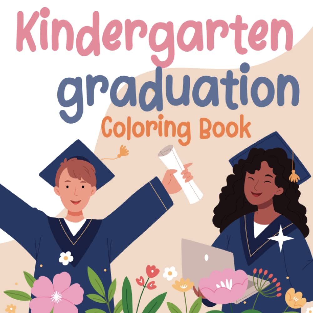 ler totalmente Kindergarten Graduation Coloring Book: Cute and Fun Coloring Illustrations for Girls & Boys
