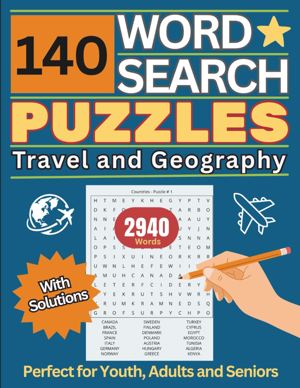 ler totalmente 140 Word Search Puzzles, Travel and Geography: 2,940 Fun and Educational Puzzles for Youth, Adults and Seniors who Love Traveling. Themed Words with... Search Puzzles for Youth, Adults and Seniors)