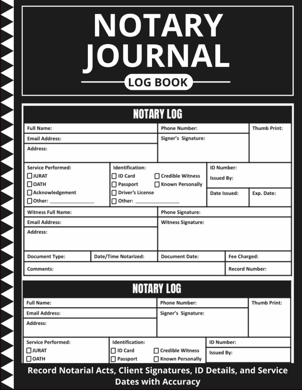 capítulo por capítulo baixar notary journal log book: Track Client Signings, Identification, and Legal Details with Ease