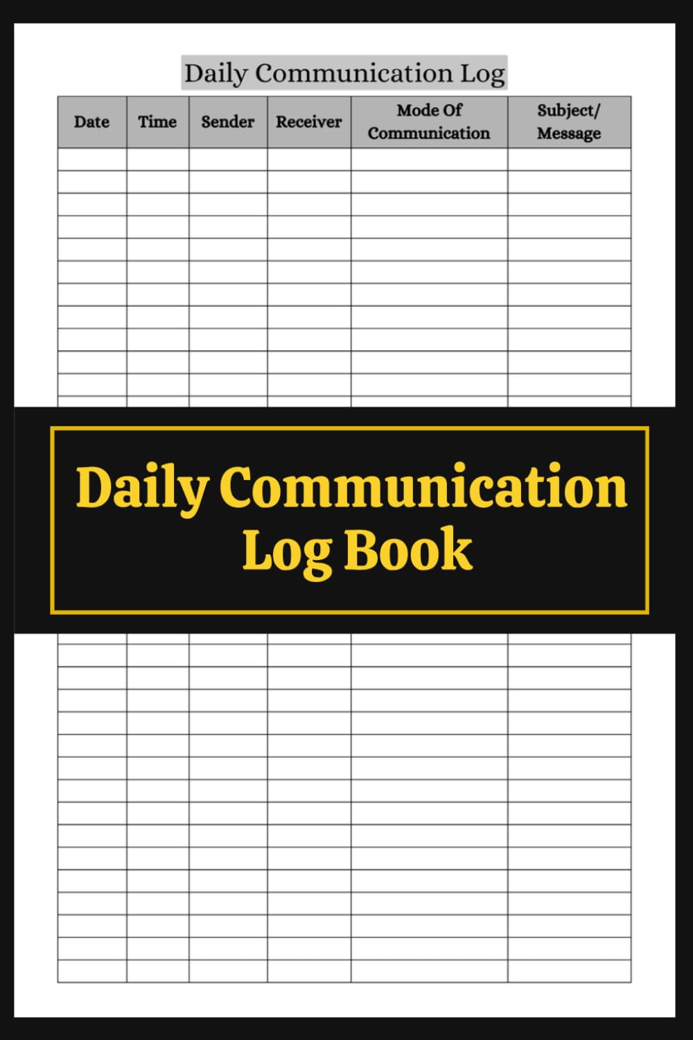 Daily Communication Log (6 x 9 Inches): Message Tracker, Contact Register, Conversation Record & Correspondence Journal baixar livro de graça