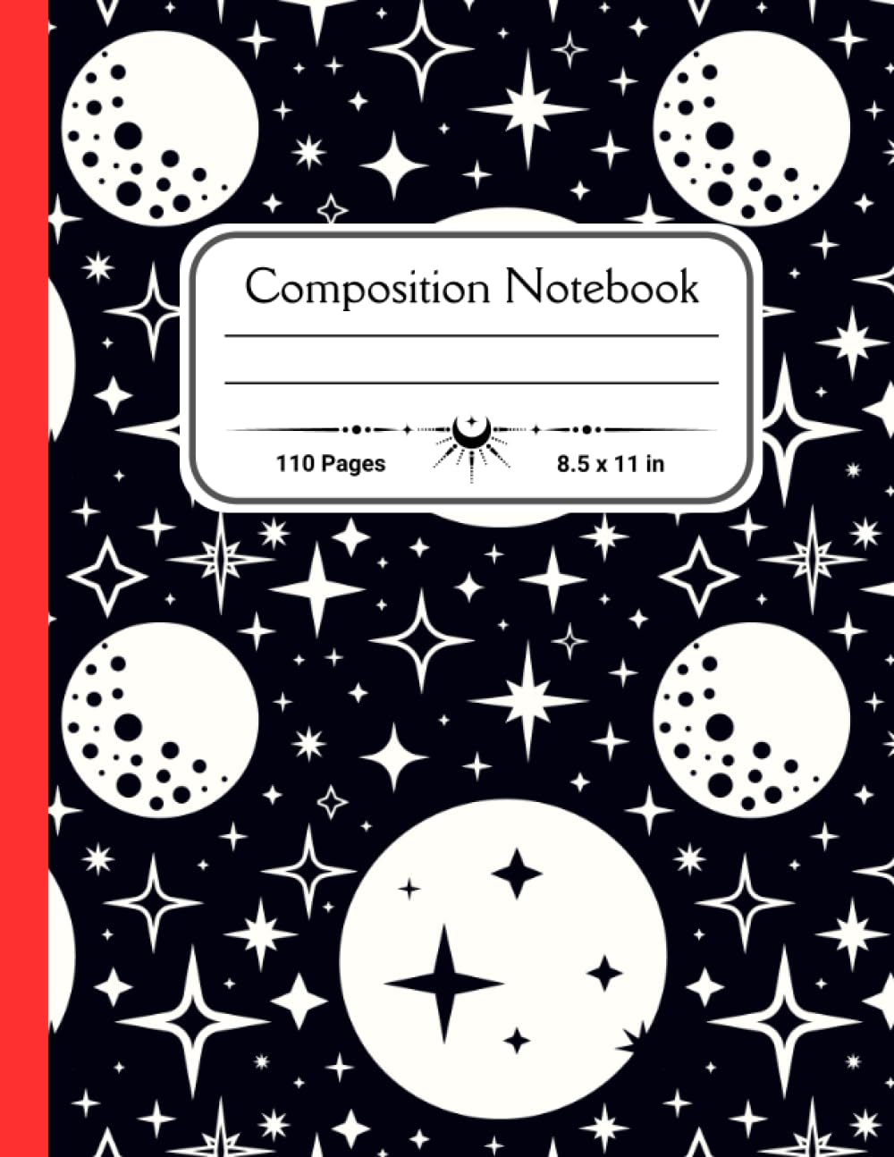 My Composition Notebook: College-Ruled aesthetic Lined journal for School or College students for Writing, Drawing, or Doodling… + (Monochrome pattern with moon and stars cover) baixar livro de graça
