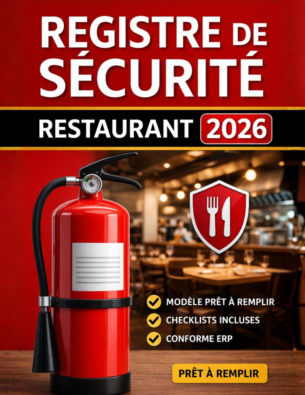 ler totalmente Registre de Sécurité Restaurant 2026 – Modèle Prêt à Remplir Conforme ERP Incendie: Checklists pratiques • Exemples remplis • Vérifications... brasseries et food trucks (French Edition)