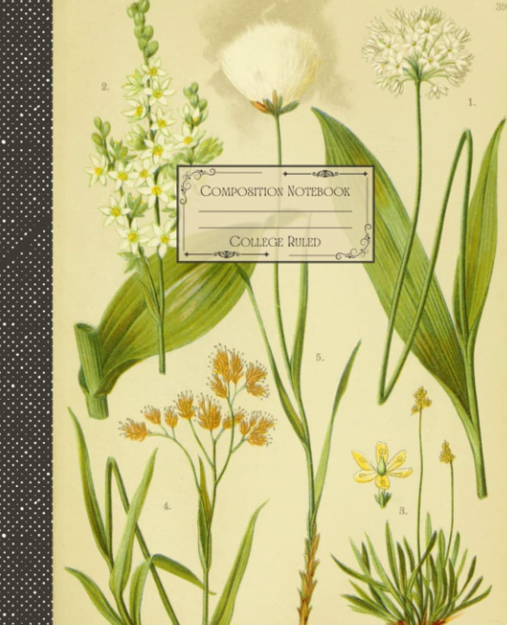 capítulo por capítulo baixar Vintage Botanical Floral Composition Notebook College Ruled: Antique Botanical Floral Illustration | Classic Composition Notebook for Writing and... for College Students, School and Work.