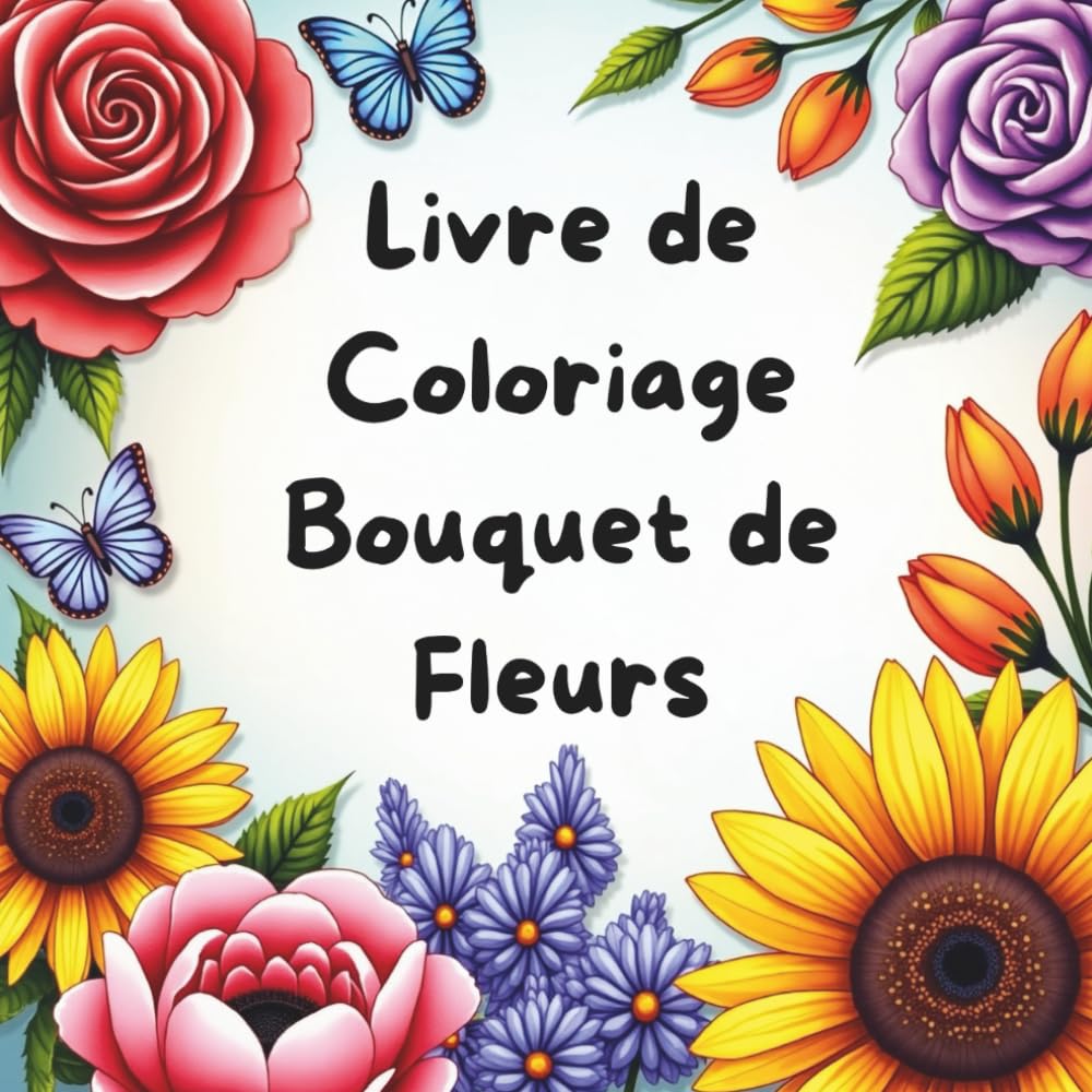 ler totalmente Livre de Coloriage Bouquet de Fleurs, Pages de Détente et de Bien-Être, Parfait pour se Relaxer et Stimuler l’Inspiration (French Edition)