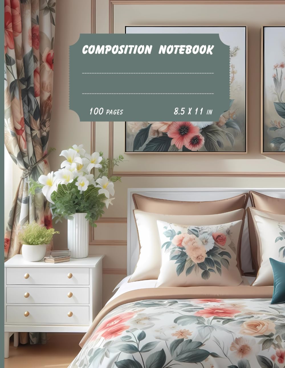 ler totalmente Composition Notebook Home Decor: Home Decor lovers,Home accessories, Interior design, Composition Notebook for women | 100 pages | 8.5 x 11 in