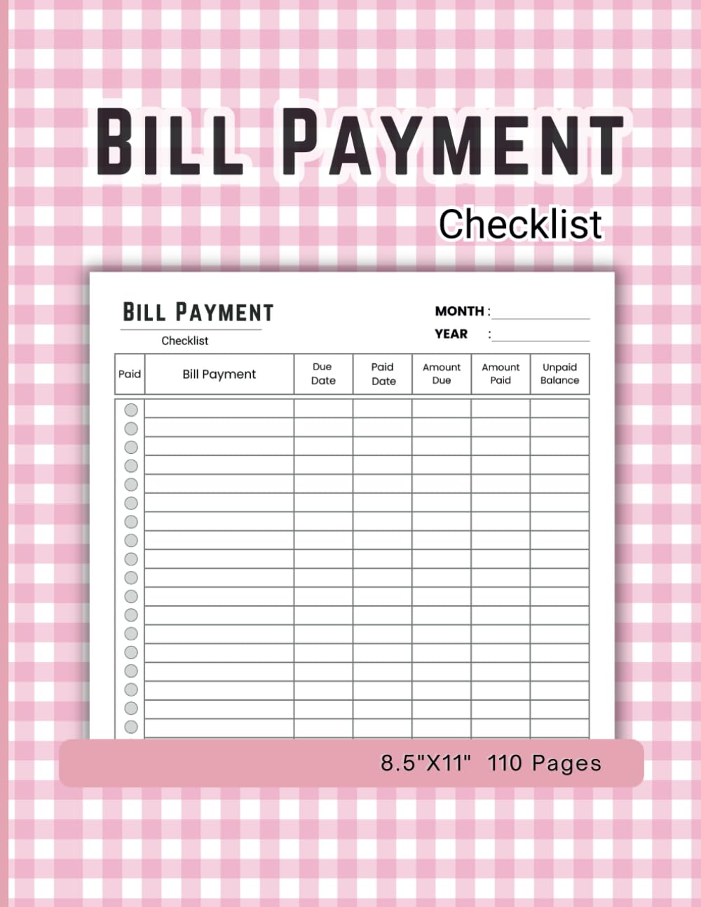 capítulo por capítulo baixar BILL PAYMENT CHECKLIST: Bill notebook for recording bills pay to remind you of monthly expenses, 8.5"x11" / 110 Pages.