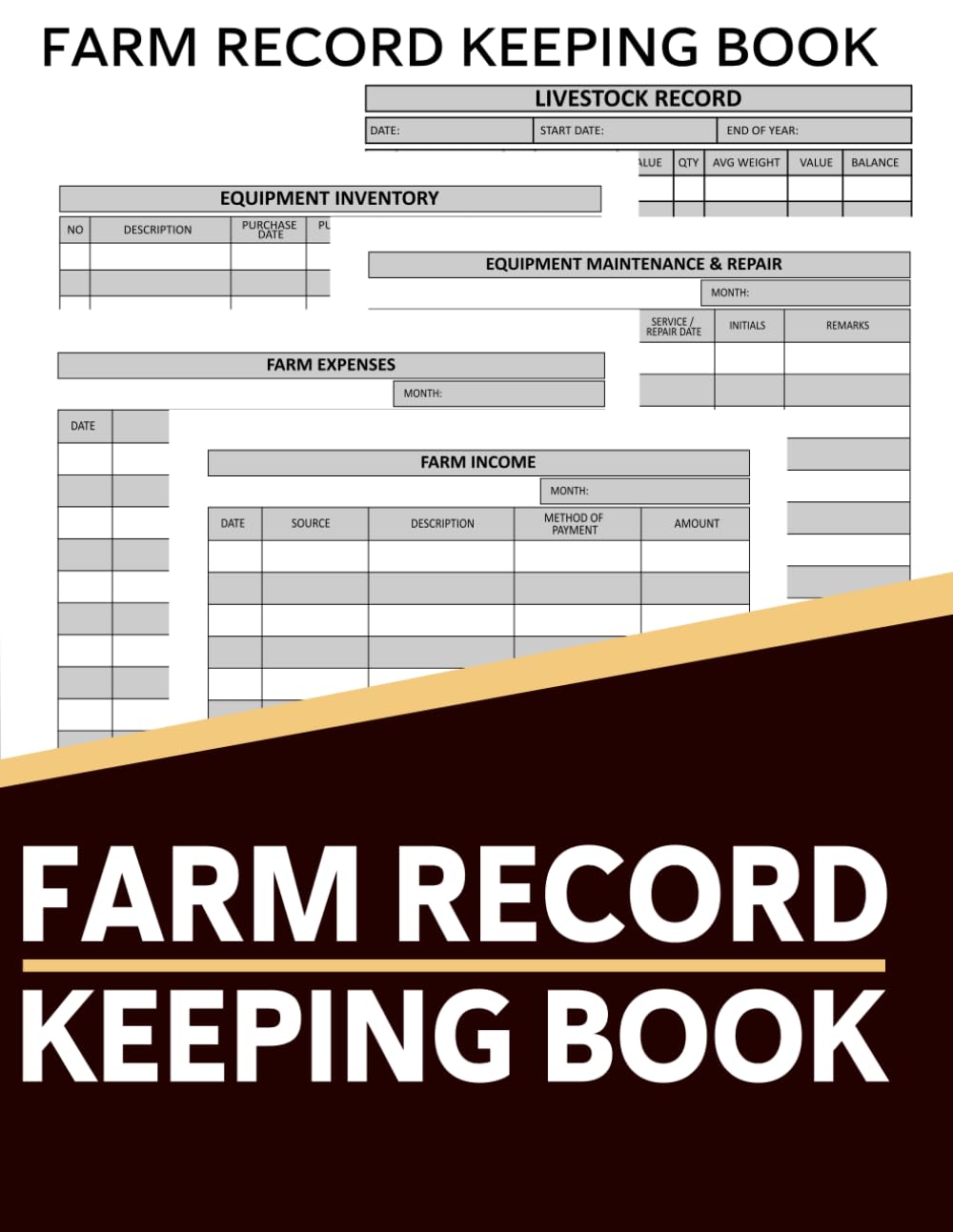 capítulo por capítulo baixar Farm Management Record Keeping Book: Farming Organizer Journal for Livestock Tracking, Equipment Inventory, Repairs, Income, and Expenses
