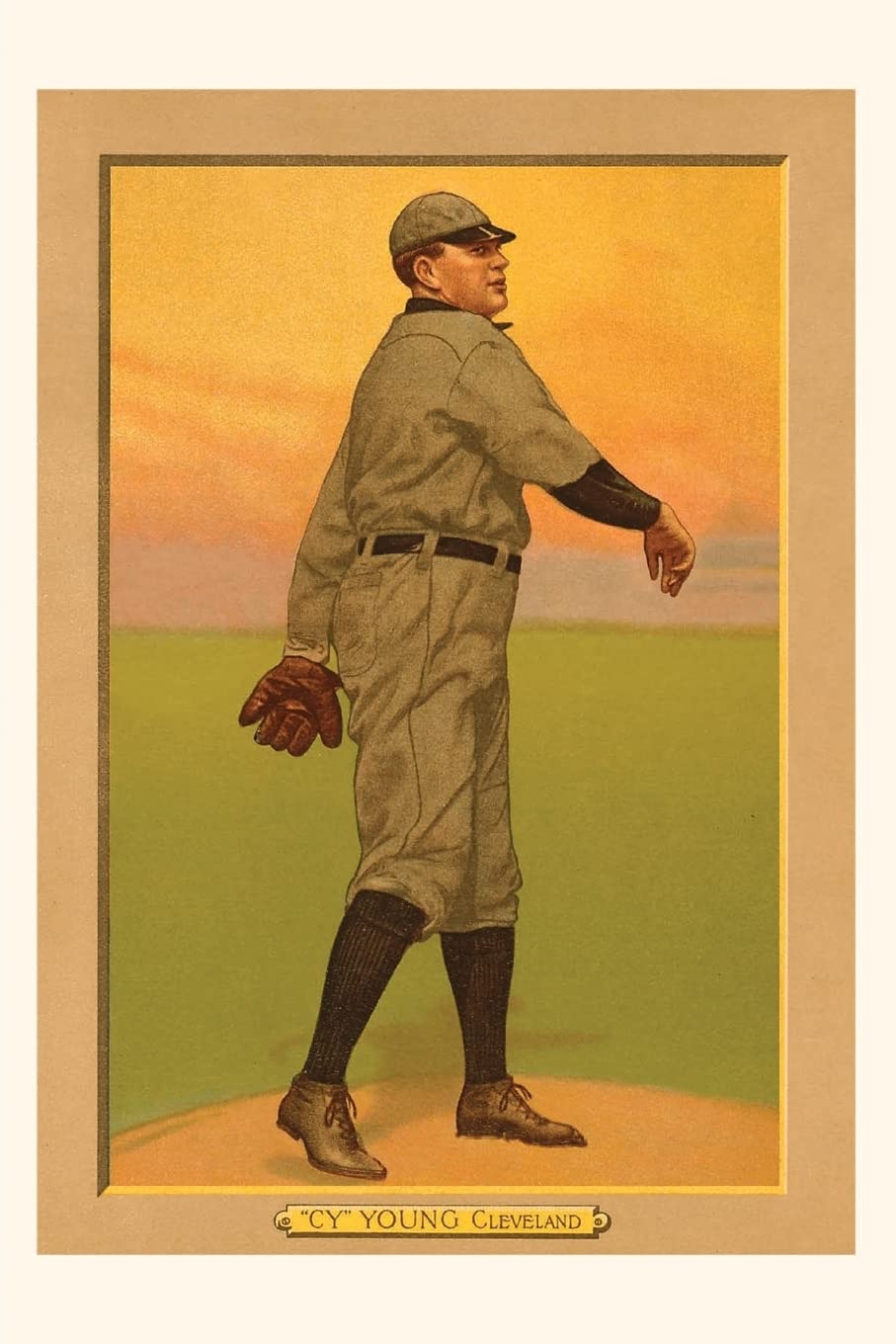 ler totalmente Vintage Journal Early Baseball Card, Cy Young
