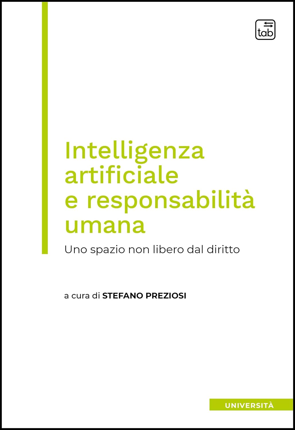 Intelligenza artificiale e responsabilità umana: Uno spazio non libero dal diritto (Italian Edition) baixar o livro de graça