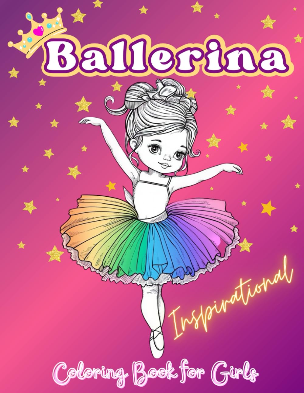 capítulo por capítulo baixar Ballerina - Inspirational Coloring Book for Girls: 52 illustrations of Ballet Dancers with Beginners and Professional Ballerinas for Kids aged 4-8 years old