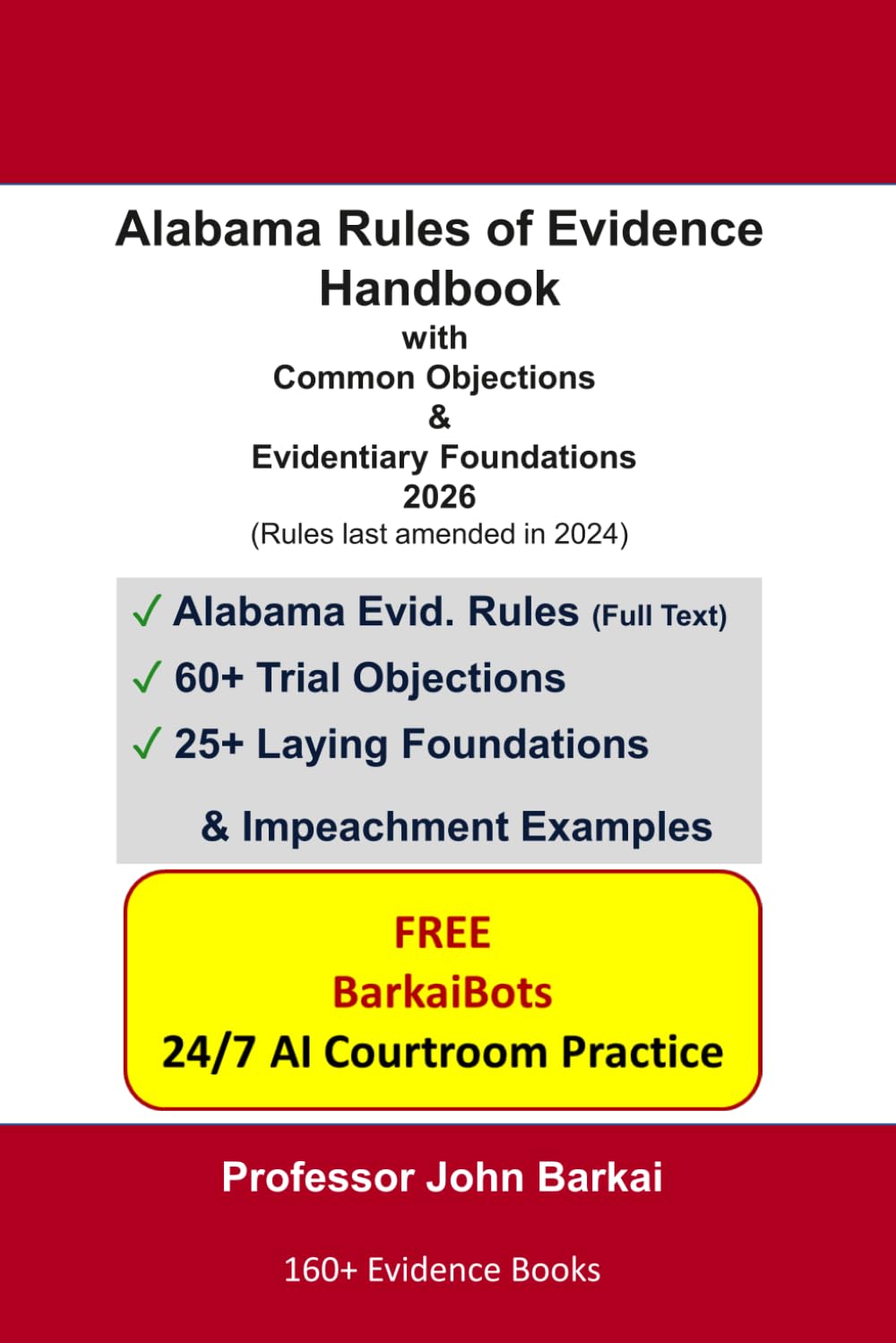 Alabama Rules of Evidence Handbook with Common Objections & Evidentiary Foundations baixar livro de graça