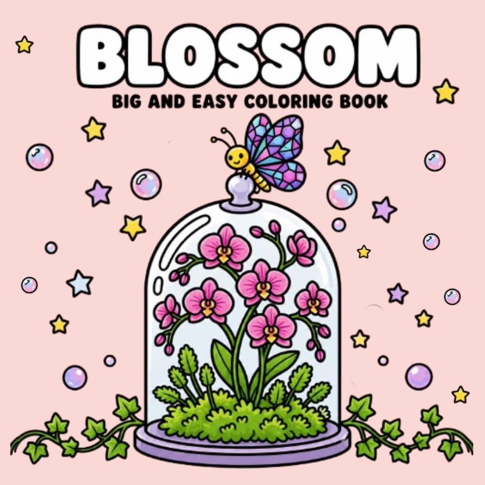 capítulo por capítulo baixar Blossom Big and Easy Coloring Book for Kids, Teens and Adults: Beautiful Flower Bouquets, Floral Arrangements, Butterflies and Nature Designs for Relaxing Coloring (Easy Peasy)