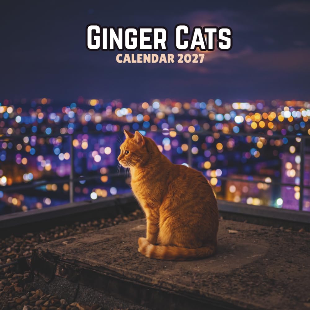 capítulo por capítulo baixar Ginger Cats Calendar 2027: Sunlit Felines in Cozy Everyday Scenes | 8.5 x 8.5 Inches
