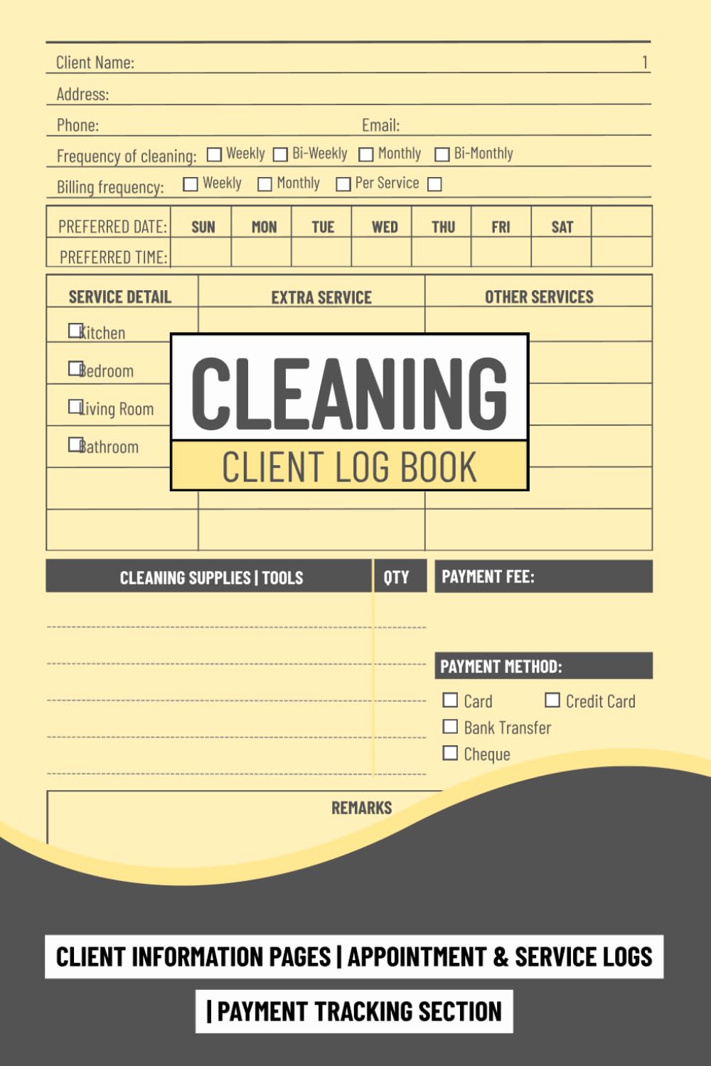Cleaning Client Log Book: 120+ Track Cleaning Appointments, Payments & Client Details | Perfect Organizer for Housekeepers and Janitors baixar livro de graça