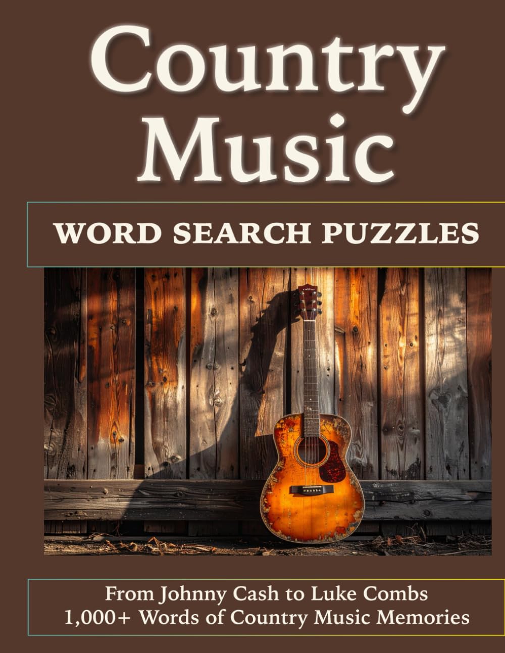 ler totalmente Country Music Word Search Puzzles: From Johnny Cash to Luke Combs – Over 1,000 Words of Country Music Memories