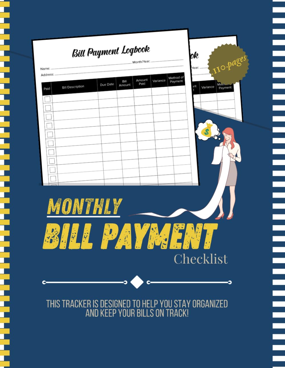 ler totalmente Monthly Bill Payment Checklist: Bill Tracker Notebook - Budget Planner and Monthly Bill Organizer for Expense Tracker Notebook - Bill Payment Tracker... Checklist for Monthly Payments and Savings