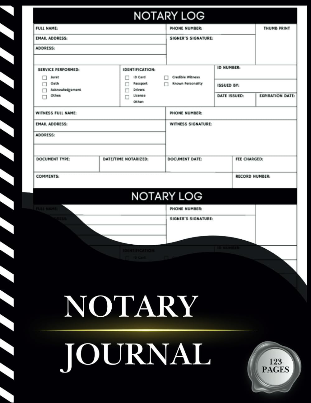 Notary Journal: All State Modern Official Public Notary Log Book for Notarial Acts with mileage and fees, 2 Entry per page baixar livro de graça