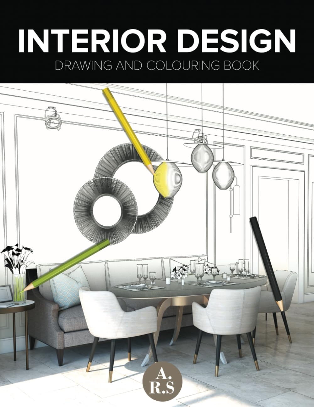 INTERIOR DESIGN DRAWING AND COLOURING BOOK baixar livro de graça