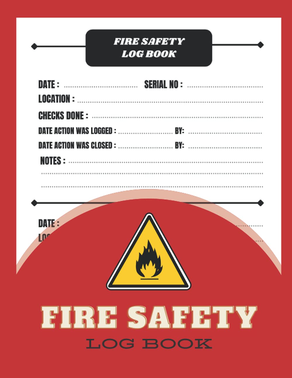 ler totalmente Fire Safety Log (red): Health And Safety Compliance Record Book Checklist Test/ A4 Fire Alarm Testing Log Book | Fire Inspection Diary For Landlords,... Size 120 page (240 test recording)