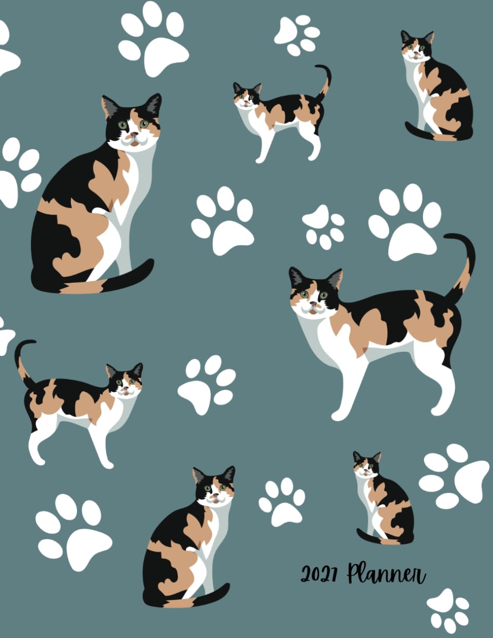 ler totalmente 2027 Planner: Calico Cat Dated Weekly and Monthly Page Views With Space For Notes