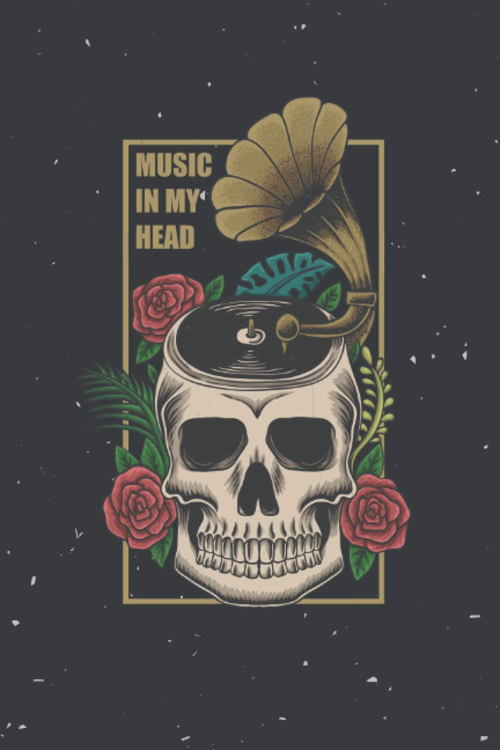 Sugar Skull Retro Flower Vintage Music Notebook Journal: Gift for Dad, Boy and Men baixar livro de graça