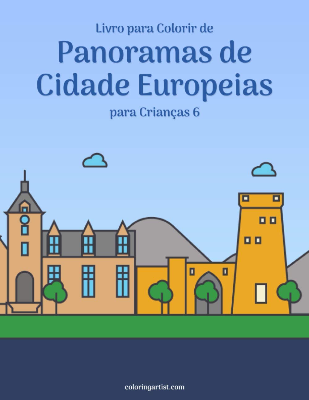 Livro para Colorir de Panoramas de Cidade Europeias para Crianças 6 baixar livro de graça