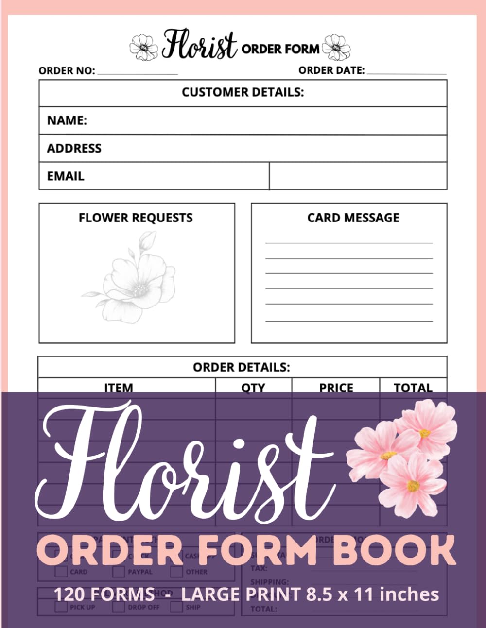 capítulo por capítulo baixar Florist Order Form Book: Professional Floral Business Organizer with 120 Detailed Order Forms for Customer & Delivery Tracking - Large Print 8.5 x 11 Inches