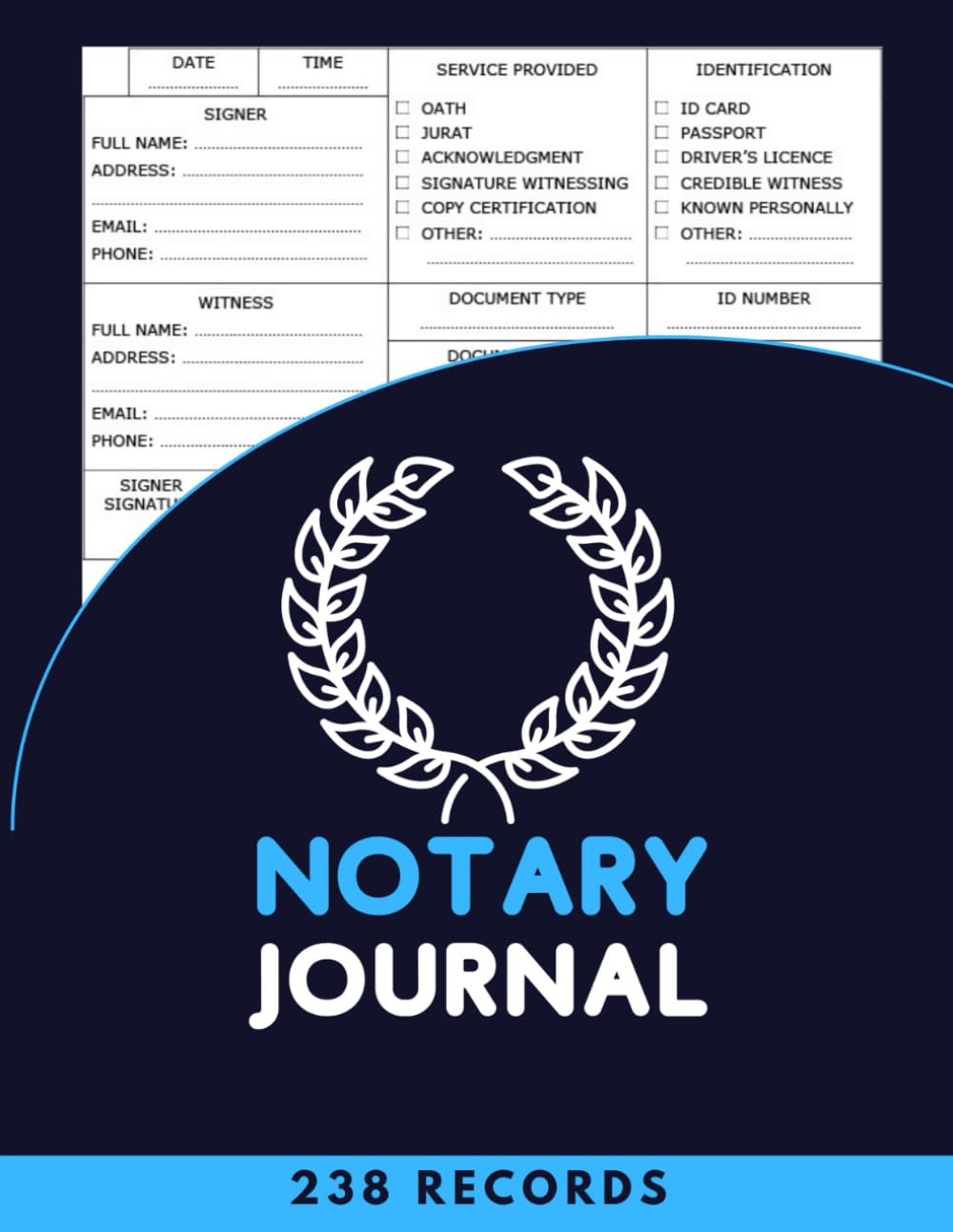 Notary journal: Record Notarial Acts - for 238 Records baixar livro de graça