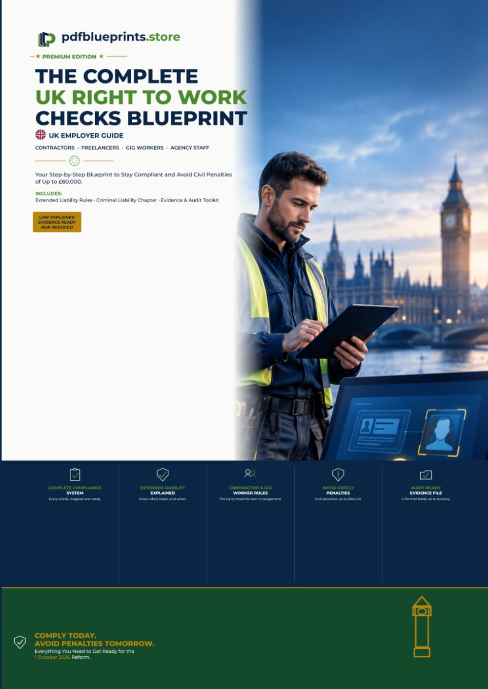 The Complete UK Right to Work Checks Blueprint: 2026 Employer’s Guide to Contractors, Freelancers, Gig Workers & Agency Staff — Avoid Civil Penalties of Up to £60,000 baixar livro de graça