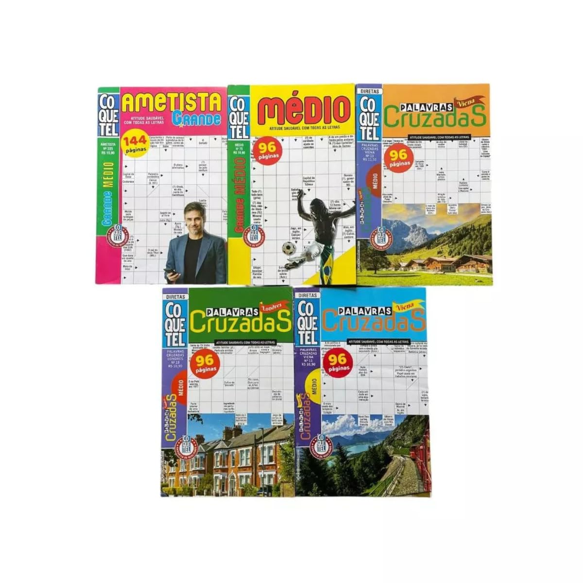 Kit Coquetel Palavras Cruzadas com 5 (unidades) - Nível Médio - Sem Repetições baixar o livro de graça