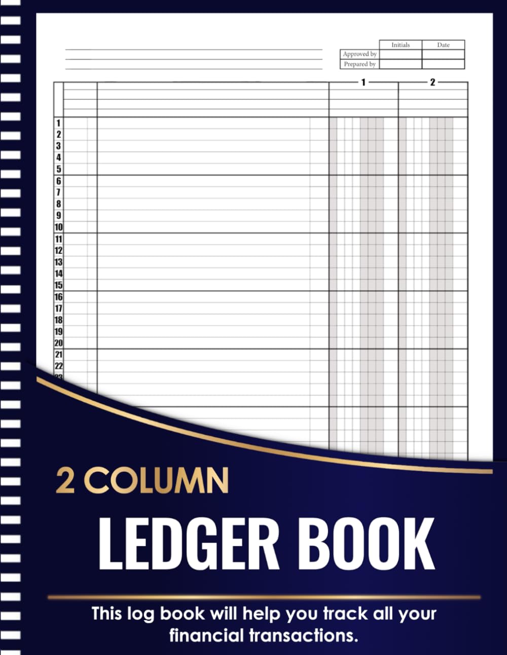 2 Column Ledger Book: Log Book for Bookkeeping and Accounting | Personal Finance and Small Business | 120 Pages baixar livro de graça