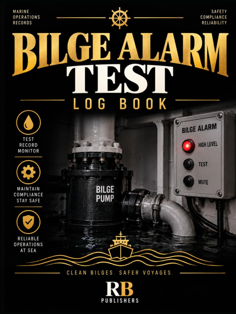 ler totalmente Bilge Alarm Test Log Book: Marine Bilge High-Level Alarm Testing, Inspection & Maintenance Records for Ships, Vessels, Workboats and Marine Operations