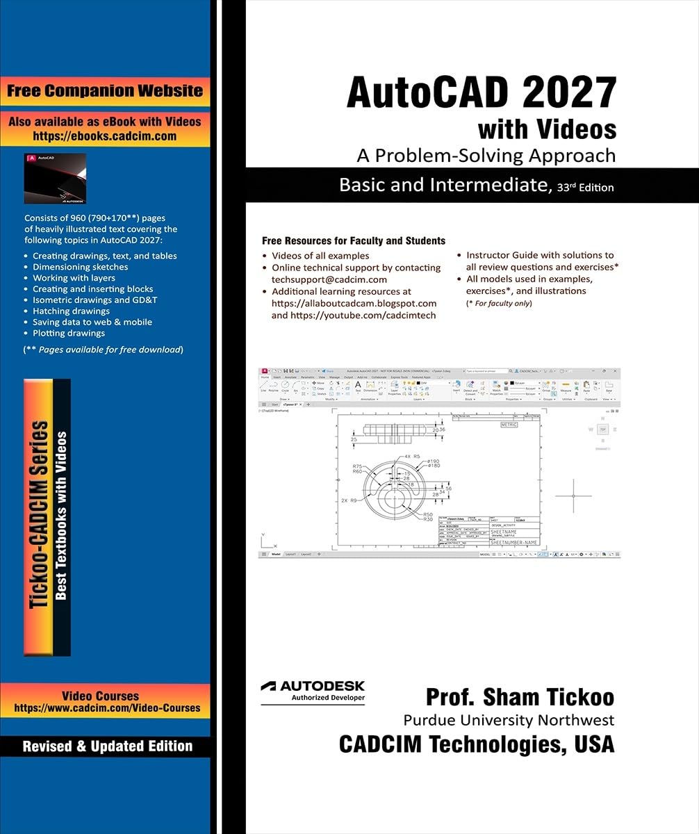 AutoCAD 2027 with Videos: A Problem-Solving Approach, Basic and Intermediate, 33rd Edition (English Edition) baixar o livro de graça