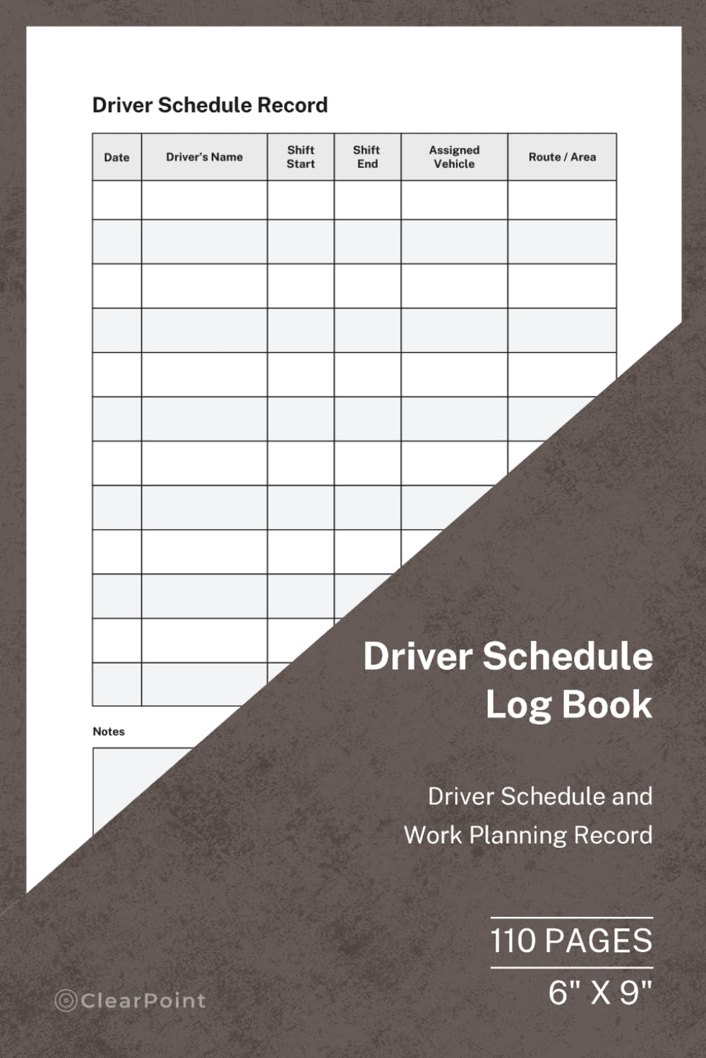 Driver Schedule Log Book: Driver Work Schedule and Shift Planning Record baixar o livro de graça