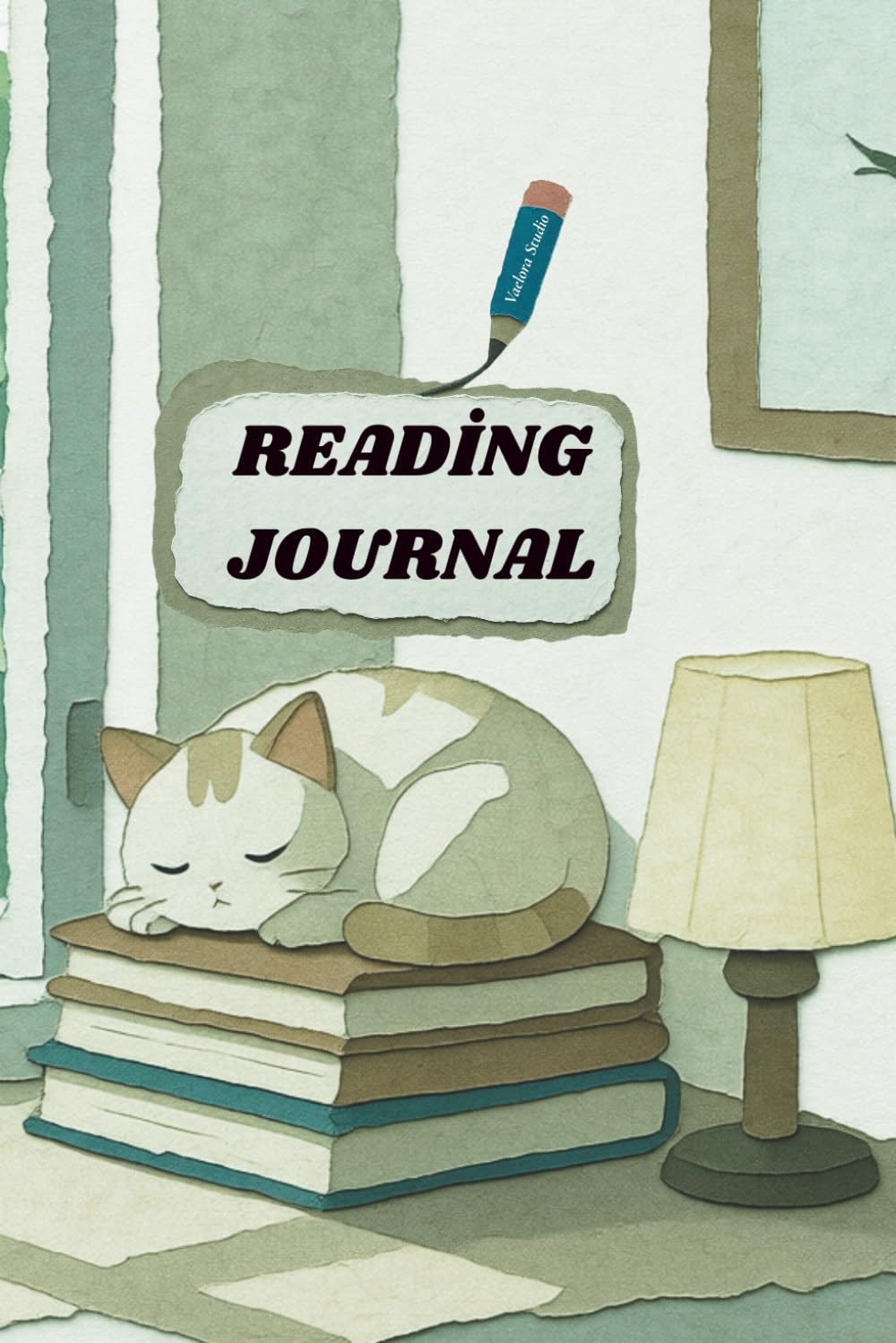 Aesthetic Cozy Cat Reading Journal: 100 Pages Book Log & Tracker (Sage Green Edition) with Interactive Reading Challenge and Review Pages baixar o livro de graça