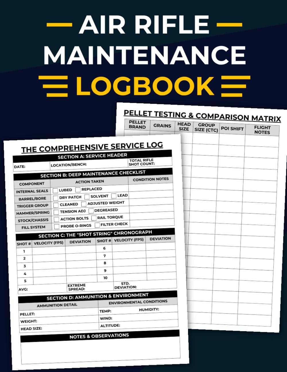 capítulo por capítulo baixar Air Rifle Maintenance Logbook: Airgun Performance Journal, Pellet Gun Service Log & Precision Shooting Diary