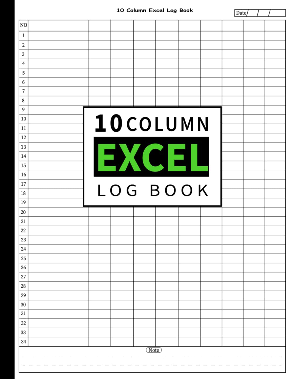 ler totalmente 10 Column Excel Log Book: Multipurpose columnar Book to Record any types of List and Business information