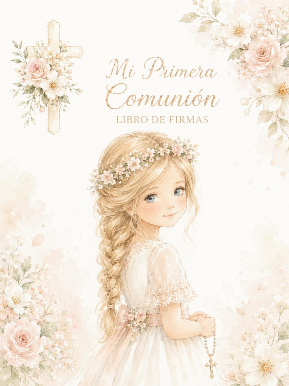 ler totalmente Mi Primera Comunión – Álbum de Firmas para Niña: Libro de recuerdos a color con dedicatorias, fotos y mensajes: Tapa blanda premium + QR con 12... de Huellas imprimibles (Spanish Edition)